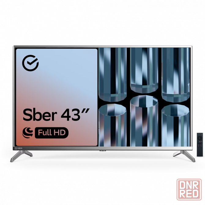Умный телевизор Sber Full HD 43″, серебро Донецк - изображение 1