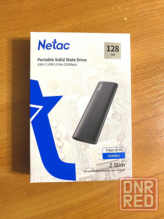 Внешний SSD диск 128 ГБ Netac Z SLIM Донецк - изображение 1