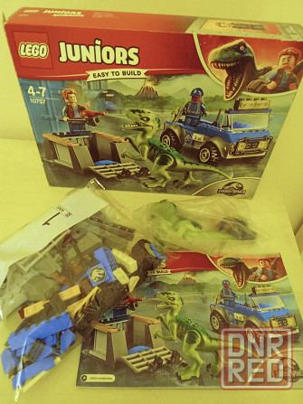 Lego Juniors 10757 Грузовик спасателей для перевозки Раптора, оригинал Донецк - изображение 6