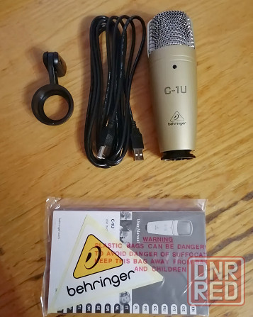 Микрофон Behringer C-1U, студийный, конденсаторный, USB Донецк - изображение 5