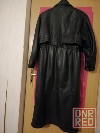 Продам длинное кожаное натуральное пальто, р. 56-58 Донецк - изображение 4