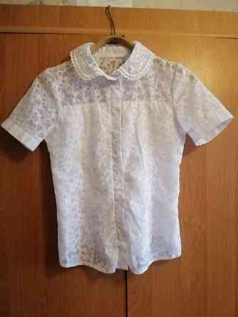 Блуза белая с нежной тканью, р. 38-40 Донецк