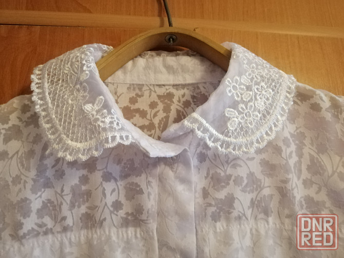 Блуза белая с нежной тканью, р. 38-40 Донецк - изображение 5