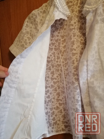 Блуза белая с нежной тканью, р. 38-40 Донецк - изображение 2