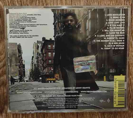 CD диск IFPI Lenny Kravitz "It Is Time for a Love Revolution". Новый Донецк