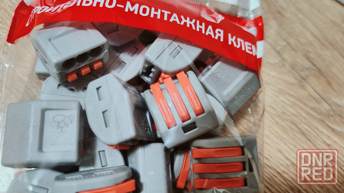 Клемма строительно-монтажная СМК 222-413 wago клеммник Донецк - изображение 3