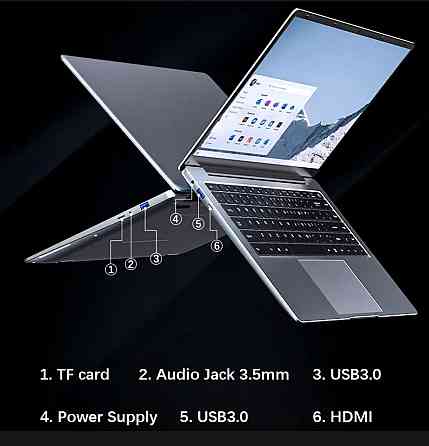 Новый!!! Ноутбук Keliwei 14,1" IPS 1920*1080, 8Гб / 256Гб SSD, 2 ядра Intel N4000 до 2,6Ггц Донецк