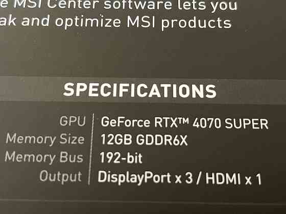 Видеокарта MSI GeForce RTX 4070 SUPER VENTUS 2X OC 12GB Донецк