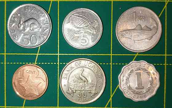 6 монет экзотики одним лотом Мариуполь