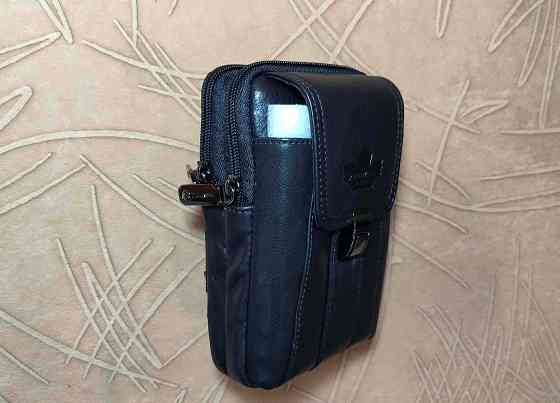 Компактная мужская сумка из натуральной кожи Донецк