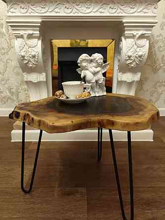 Журнальный столик из спила ореха Донецк