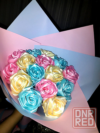 Отличный подарок! Букет ручной работы из атласных роз 🥰 Донецк - изображение 7