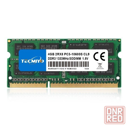 Модуль памяти DDR3 SODIMM 4GB/1333 TECMIYO (PC3-10600S) 1,5V Донецк - изображение 1