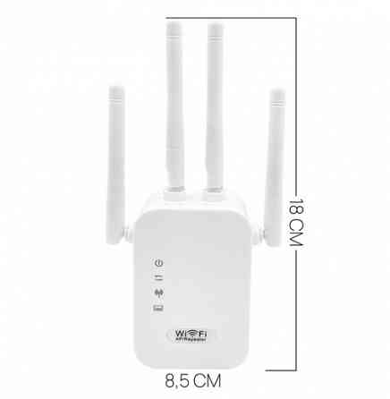Wi-Fi усилитель беспроводного интернет сигнала до 300мб с индикацией / Wi-Fi repeater, репитер. Макеевка