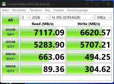 SSD 1 TB M.2 2280 NVMe 4.0 MOVESPEED BLACK PANTHER YSSDHB-1TN7000, 7450/6500 MB/s Донецк