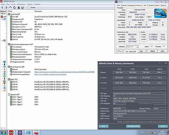 Intel Xeon E5450 3.00 GHz (12M Cache, 1333 MHz FSB) готов для Socket 775 - аналог Q9650 -4 ядра- 80W Донецк