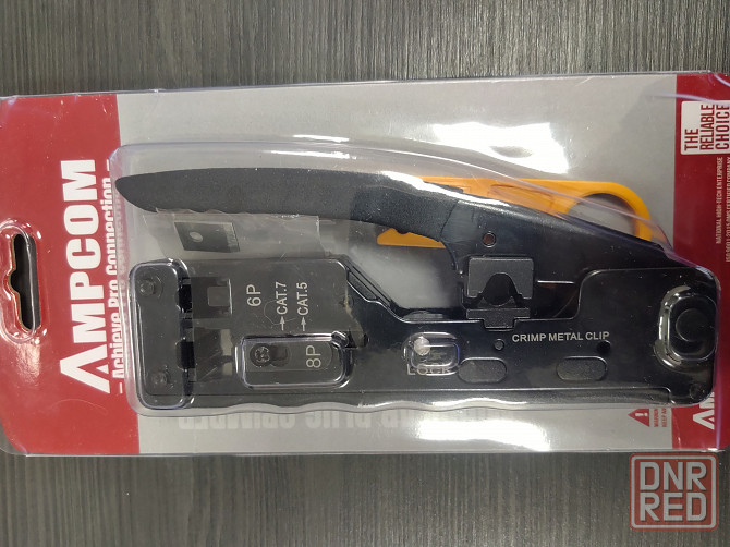 AMPCOM Обжимной инструмент для кабеля RJ11 RJ45 (CAT7, CAT6 CAT5/5e) Донецк - изображение 1