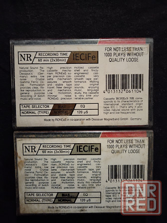 Аудио-кассеты RONEeS L 60 , две штуки . Макеевка - изображение 1