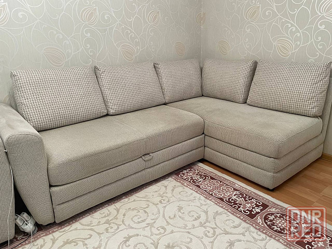 Продам угловой диван с коробом , качественный. Донецк - изображение 1
