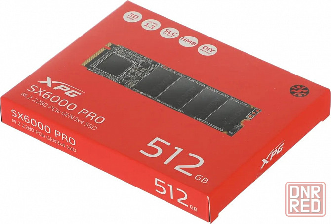 SSD накопитель A-Data XPG SX6000 Pro ASX6000PNP-512GT-C 512ГБ, M.2 2280, PCIe 3.0 x4, NVMe, M.2 Донецк - изображение 1
