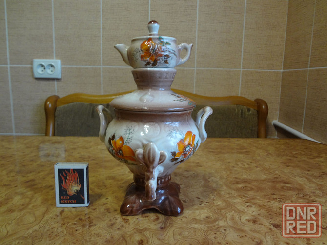 Самовар с чайником керамический декоративный Луганск - изображение 1