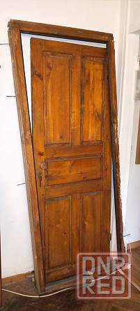 Дверь деревянная 190х70 см с рабочим замком и навесами Макеевка - изображение 2
