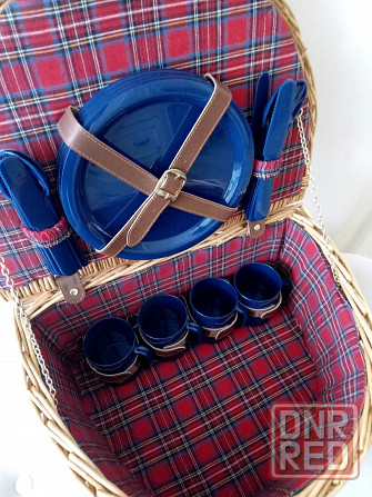 Новая плетеная большая корзина для пикника Донецк - изображение 4