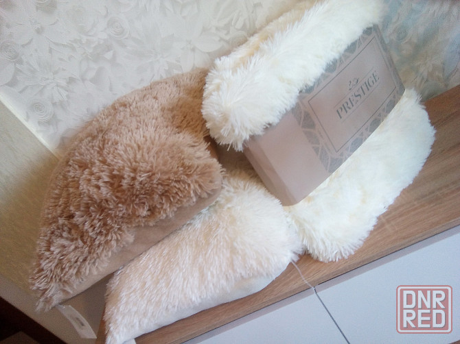 Комплект: Плед - покрывало длинный ворс 200х220 + 2 подушки. Донецк - изображение 2