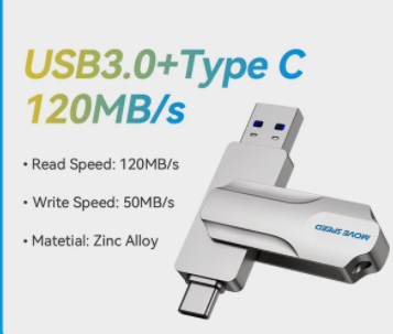512 ГБ, USB-флеш-накопитель MOVESPEED 2 в 1 с поддержкой OTG, USB 3,0, 120 Мб Донецк