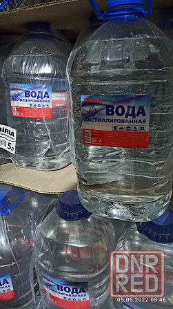 Вода дистиллированная кан.5л. (бидеситилят) для аккамуляторов Донецк - изображение 1
