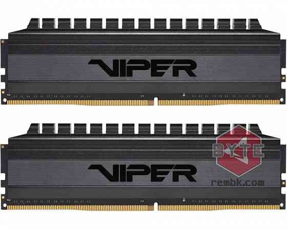 Оперативная память DIMM DDR4 8Gb 3200MHz Patriot Viper 4 Blackout (PVB48G320C6K) (2x4Gb KIT) |Гарант Макеевка