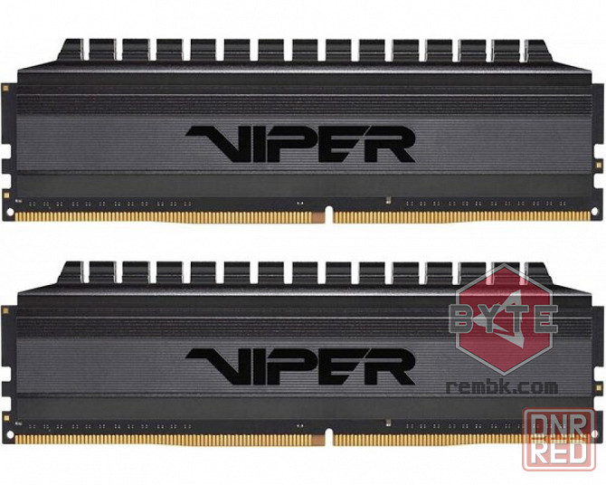 Оперативная память DIMM DDR4 8Gb 3200MHz Patriot Viper 4 Blackout (PVB48G320C6K) (2x4Gb KIT) |Гарант Макеевка - изображение 1