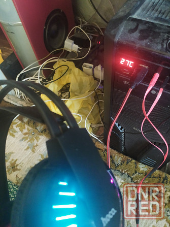 Наушники для компьютера с микрофоном игровые с подсветкой Донецк - изображение 4