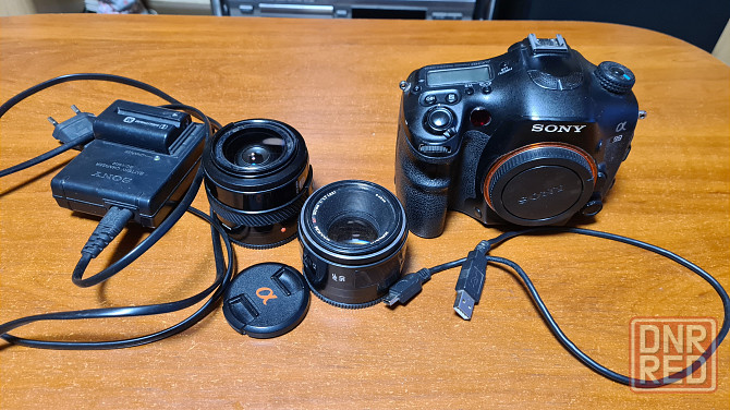 Полнокадровый зеркальный фотоаппарат SONY A99 с объективами Макеевка - изображение 1