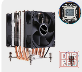 Кулер для процессора с 4 тепловыми трубками, 4 контакта, тихий, Intel LGA 2011 2011 Донецк - изображение 1