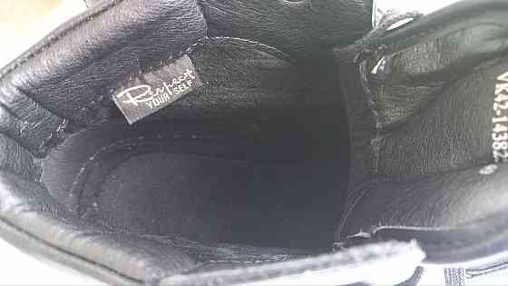 Ботинки кожаные чёрного цвета Донецк