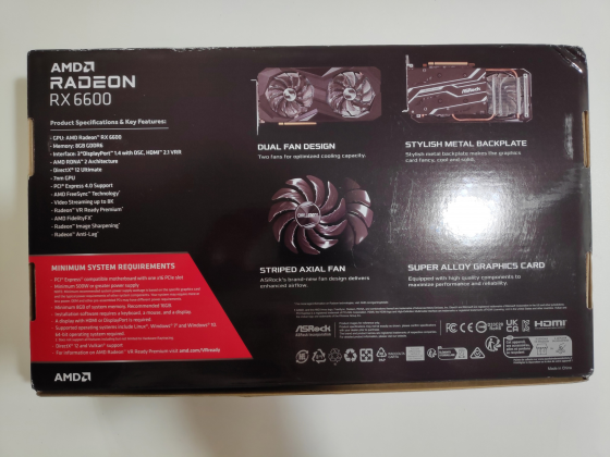 Видеокарта ASRock AMD Radeon RX 6600 Challenger D 8GB Новая! Донецк