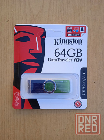 Флешка USB Kingston 64gb DataTravel 101 Новая Гарантия Донецк - изображение 1