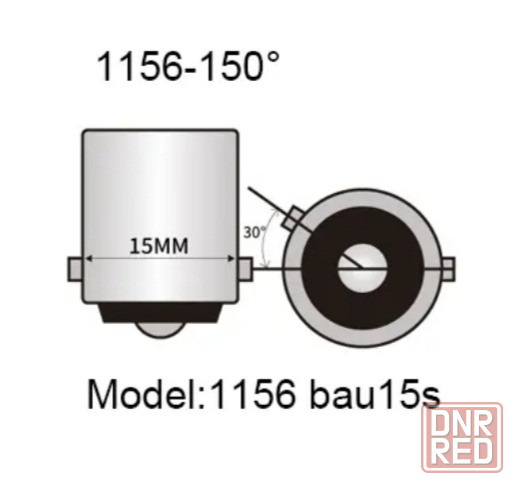 Светодиодная лампа 1156 BAU15S PY21W 1200лм,2шт. Донецк - изображение 2