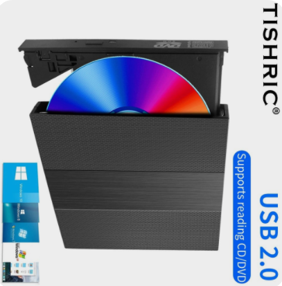 Внешний CD DVD-плеер TISHRIC, тонкий оптический привод, высокоскоростной Внешний Оптический привод. Донецк