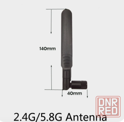 антенна wi-fi eoth 2,4g pbx 5,8 ГГц 2,4 ГГц 8dBi SMA штекер гнездовой разъем двухдиапазонная. Донецк - изображение 2