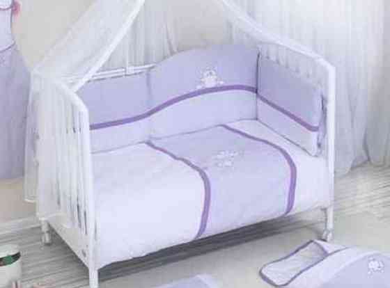 Комплект постель в манеж детскую кроватку Донецк