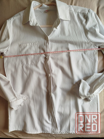 Белая рубашка 150-155 см Донецк - изображение 7