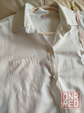 Белая рубашка 150-155 см Донецк - изображение 5