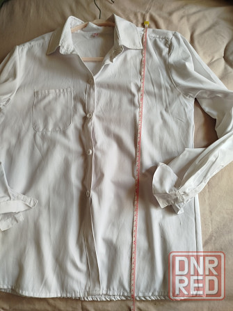 Белая рубашка 150-155 см Донецк - изображение 4
