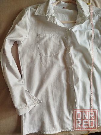 Белая рубашка 150-155 см Донецк - изображение 6