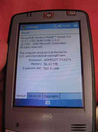 кпк HP iPAQ hx2190 на Windows Mobile 5.0 Донецк