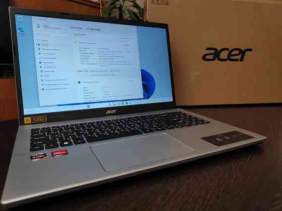 Ноутбук 15.6" Acer Aspire 3, IPS, AMD Ryzen 7 5700U, 8 ядер 16 потоков, 8ГБ DDR4, 1ТБ SSD Новый Донецк