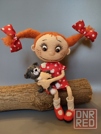 Кукла вязаная каркасная 33 см Донецк - изображение 2