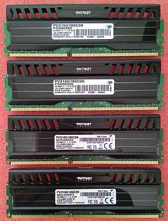 DDR3 8Gb + 8Gb + 8Gb + 8Gb 1866MHz CL10 (PC3-14900) Patriot Игровая память -PV316G186C0K- DDR3 32Gb Донецк